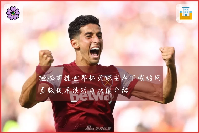 轻松掌握世界杯买球安卓下载的网页版使用技巧与功能介绍